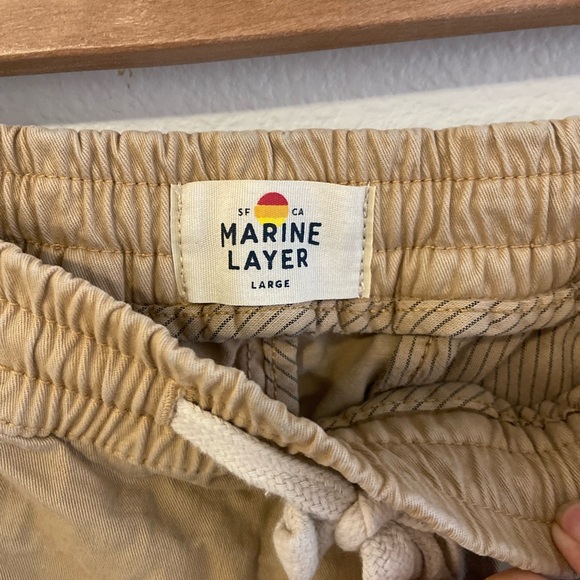 Marine Layer khaki organic cotton pants capsule wardrobe - Picture 3 of 4